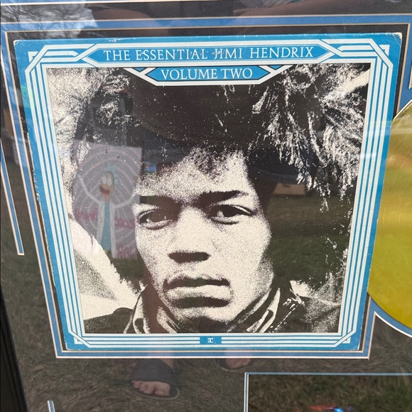 Framed Jimi Hendrix Gold Record Display - Picture 2 of 9